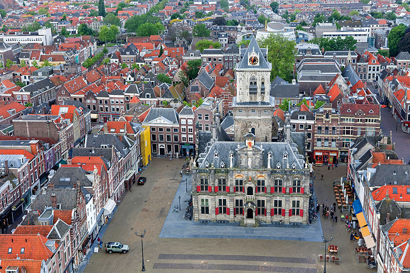 facade of Delft's Town Hall